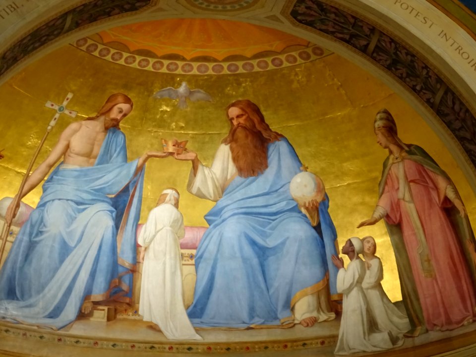 Fresque, église Notre-Dame-de-Lorette, 18 rue de Châteaudu… 