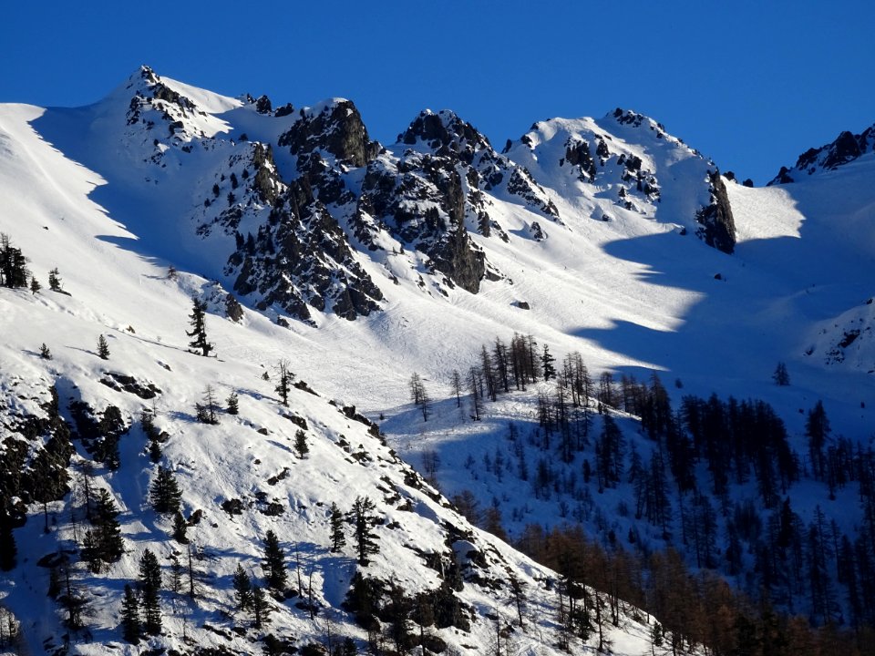 Crête de Petit Collet depuis le télésiège du Rocher de l' … 