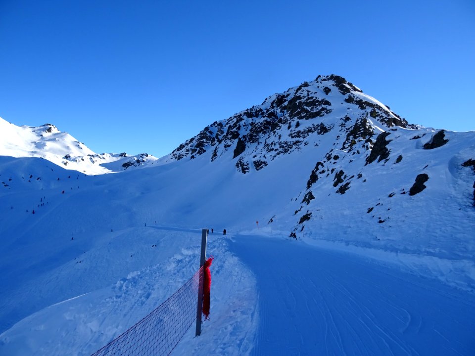 Piste de liaison Les Chamois pour rattraper le vallon du… 