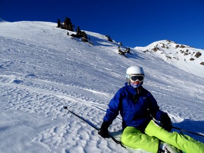 Pause dans la descente du Colleto verde 