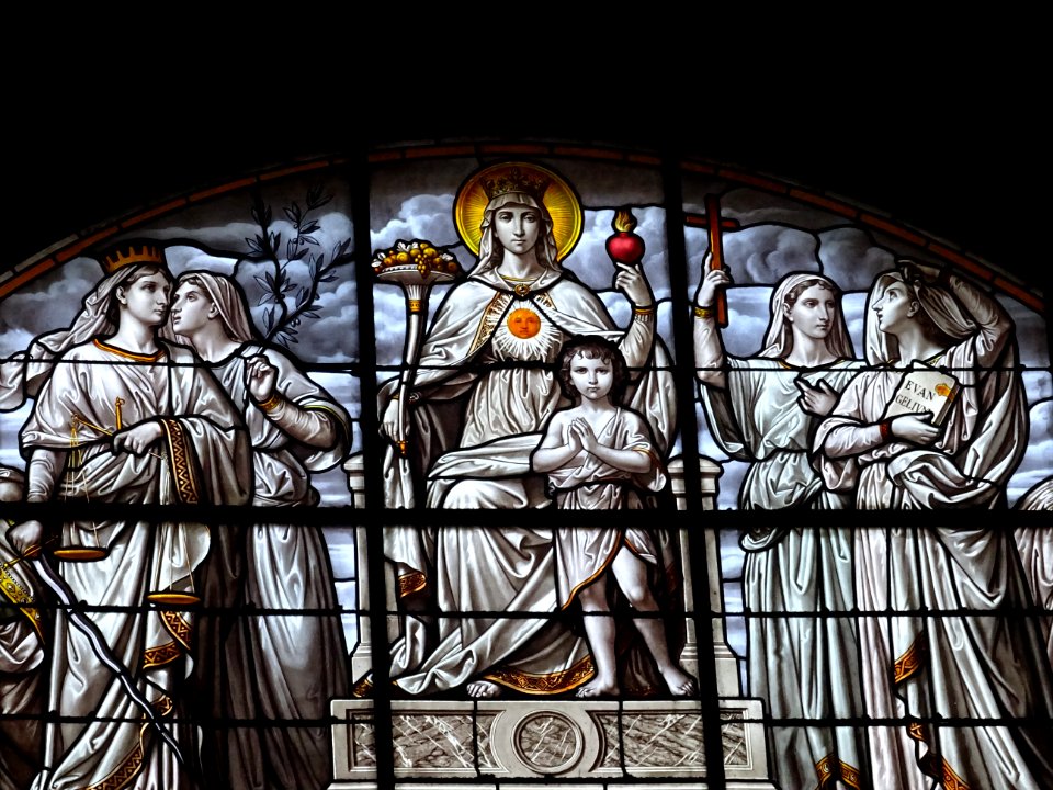Vitrail, église Saint-Louis d'Antin, 63 rue Caumartin, 9èm… 