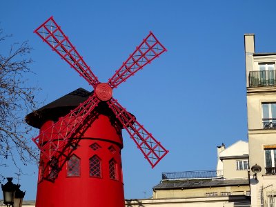 Le Moulin-Rouge, cabaret parisien, boulevard de Clichy, 18… 