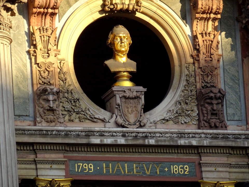 Buste de Halevy, 1799-1862, Opéra ou Palais Garnier, place… 