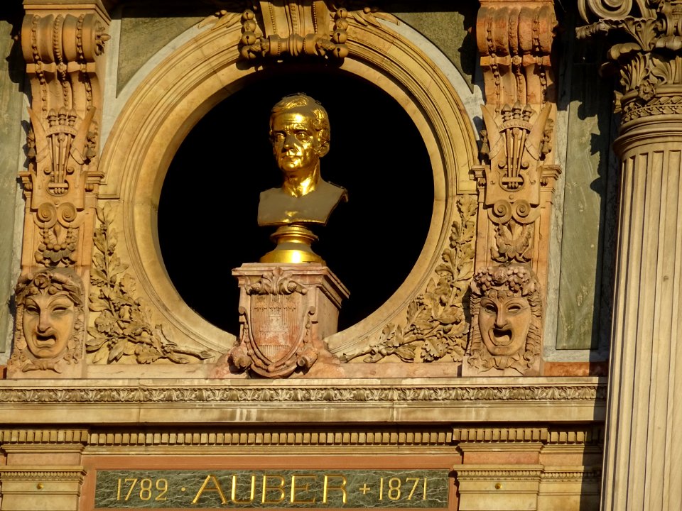 Buste de Auber, 1782-1871, Opéra ou Palais Garnier, place … 
