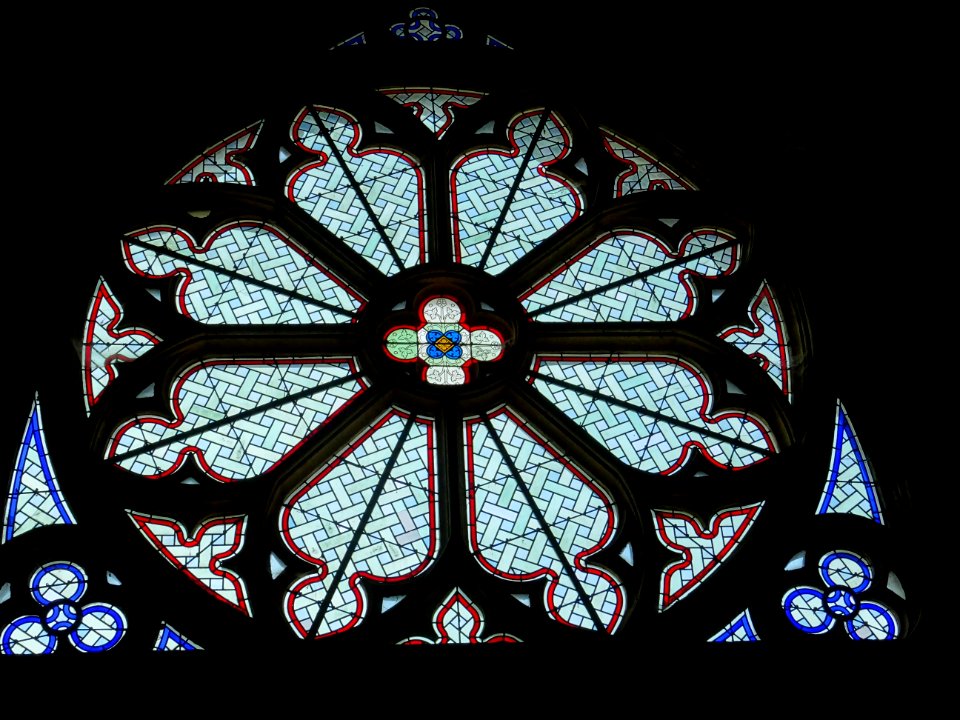 Rosace, basilique Notre-Dame d'Avioth, Avioth, Meuse 