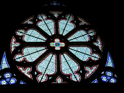 Rosace, basilique Notre-Dame d'Avioth, Avioth, Meuse 