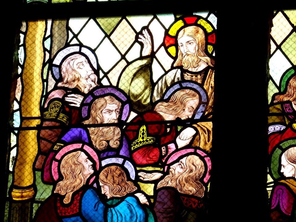Vitrail, basilique Notre-Dame d'Avioth, Avioth, Meuse 