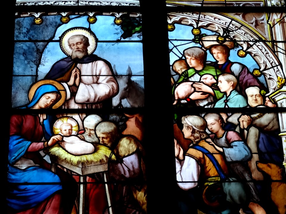 Vitraux, église Saint-Séverin, rue des Prêtres-Saint-Séver… 