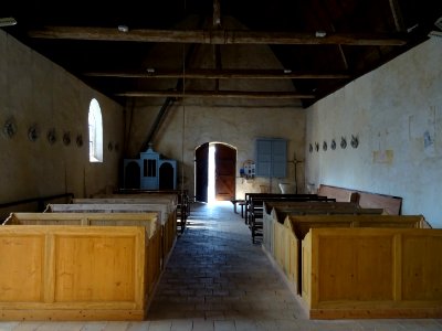 Intérieur, église Saint-Nicolas, Saint-Nicolas-des-Motets,… 