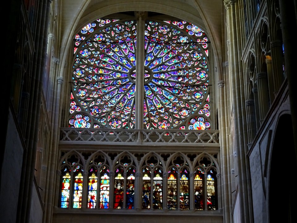 Rosace, cathédrale Saint-Gatien, Tours, Indre-et-Loire 