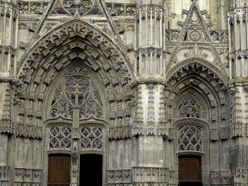 Portails de la cathédrale Saint-Gatien, Tours, Indre-et-Lo… 