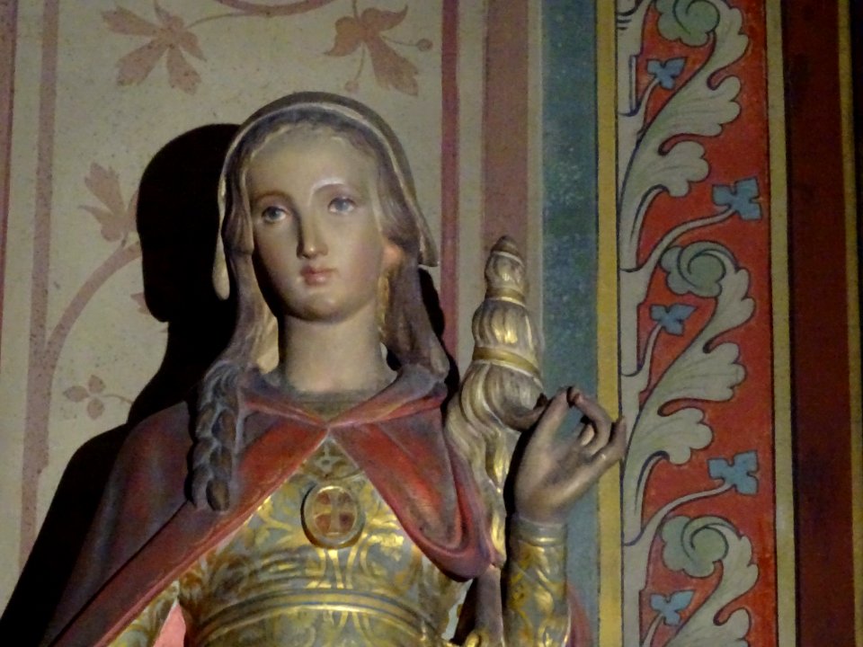 Statue de Marie, église Saint-Séverin, rue des Prêtres-Sai… 