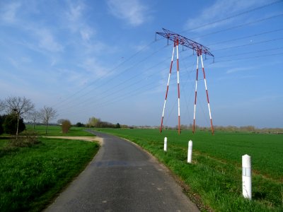 Rue de Meung entre Dry et Beaugency, Loiret 