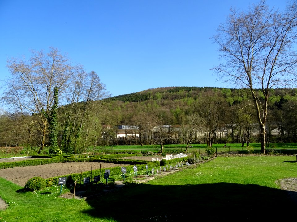 Jardins de l'abbaye de Laval Dieu, Monthermé, Ardennes 
