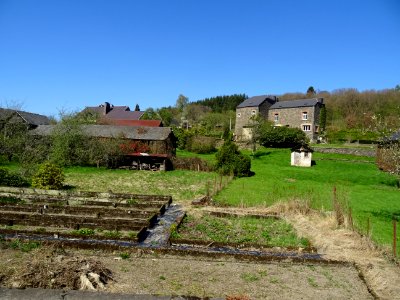 Maisons et jardins, Bohan, Ardenne Namuroise, Belgique 