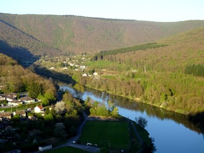 Les méandres de la Meuse à Revin, Ardennes 