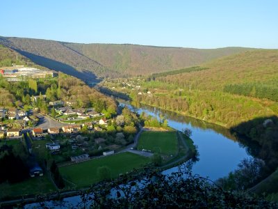 Les méandres de la Meuse à Revin, Ardennes 