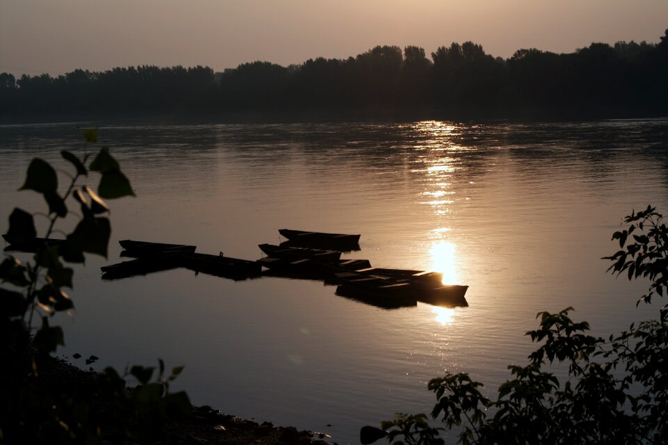 Sunrise the danube scape