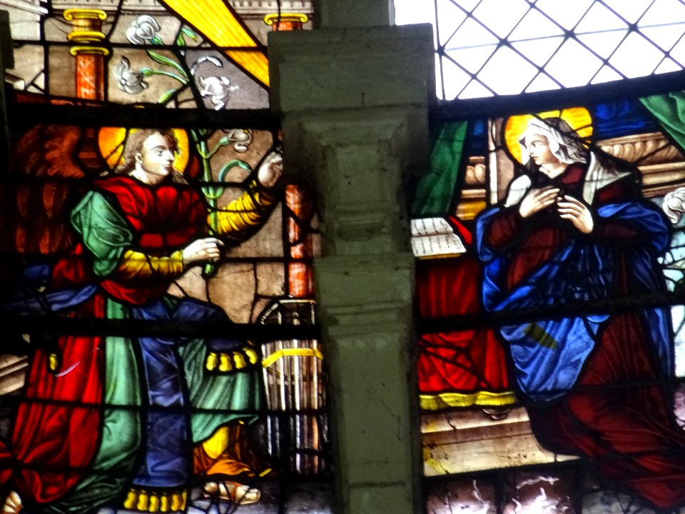 Vitrail, église Saint-Jacques et Saint-Christophe, de styl… 