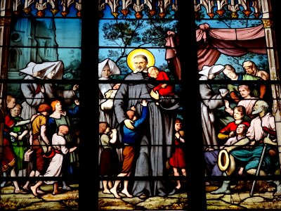 Vitraux Saint Vincent de Paul et des enfants, église Saint… 