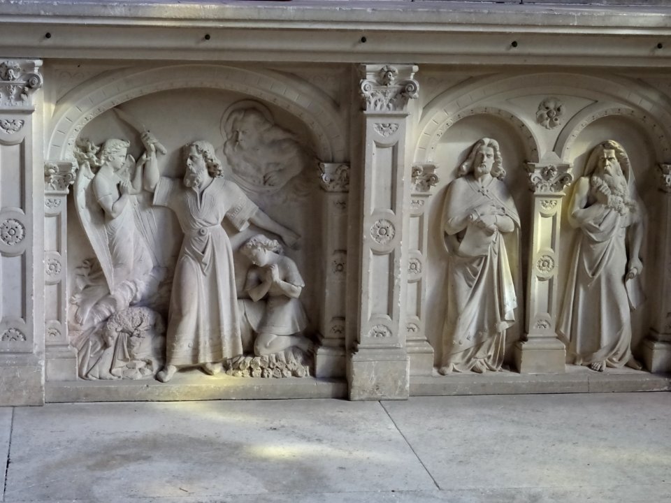Détail de l'autel, église Saint-André à Château-Renault, I… 