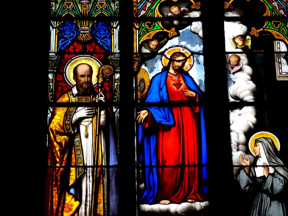 Vitrail, cathédrale Saint-Gatien, Tours, Indre-et-Loire 