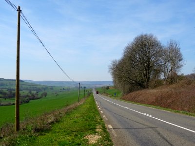 Sur la route entre Margut et Montlibert, Ardennes 