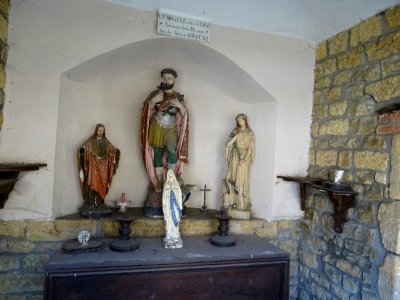 Intérieur de la chapelle Saint-Donat, construite en 1840, … 