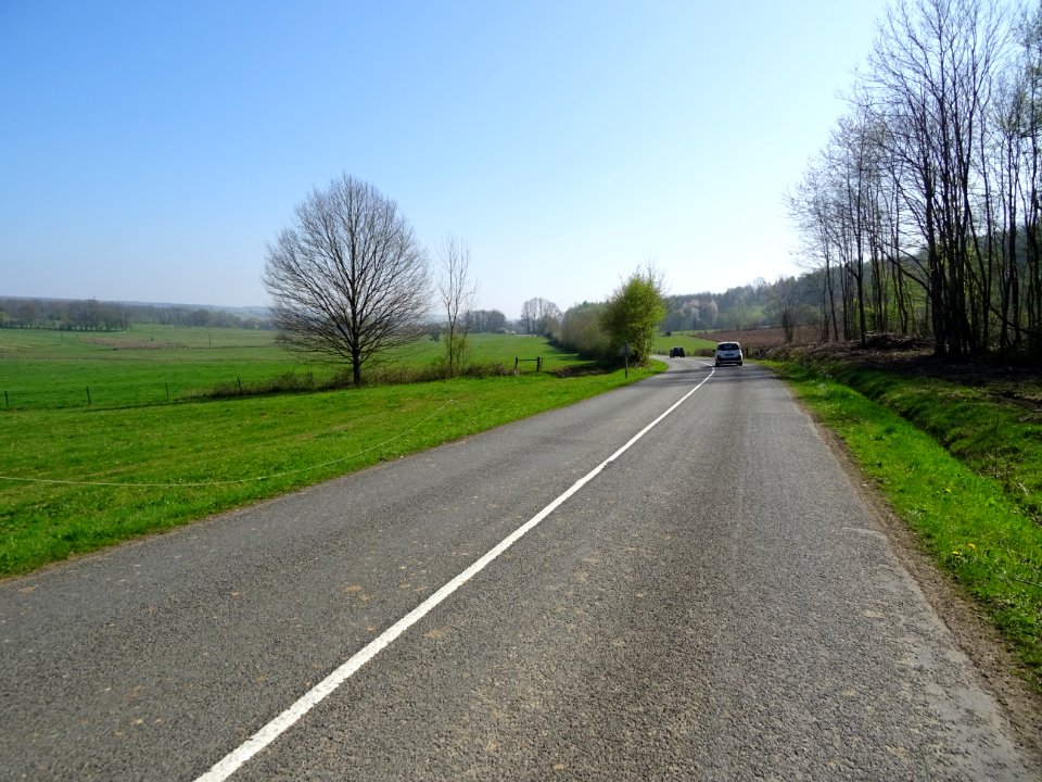 La D5 entre Vrigne-aux-Bois et St-Mengès, Ardennes 