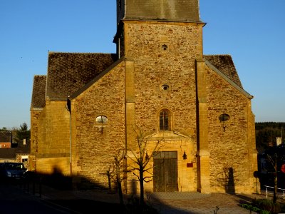 Eglise St-Remy dans la lumière du soir, Les Mazures, Arden… 