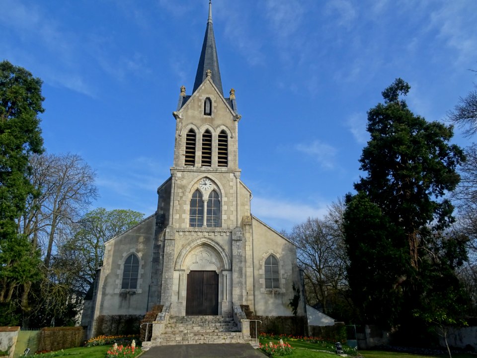 L'église Saint-Martin, à Saint-Pryvé-Saint-Mesmin, Loiret 