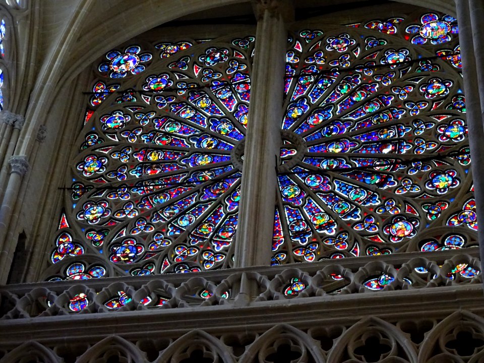 Rosace, cathédrale Saint-Gatien, Tours, Indre-et-Loire 
