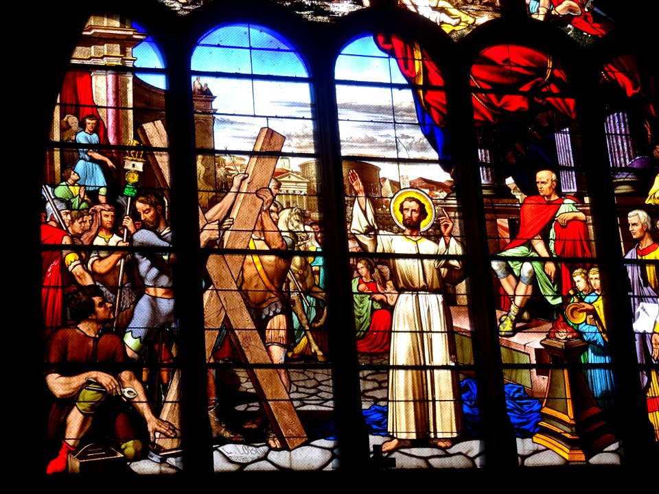 Vitrail, église Saint-André à Château-Renault, Indre-et-Lo… 