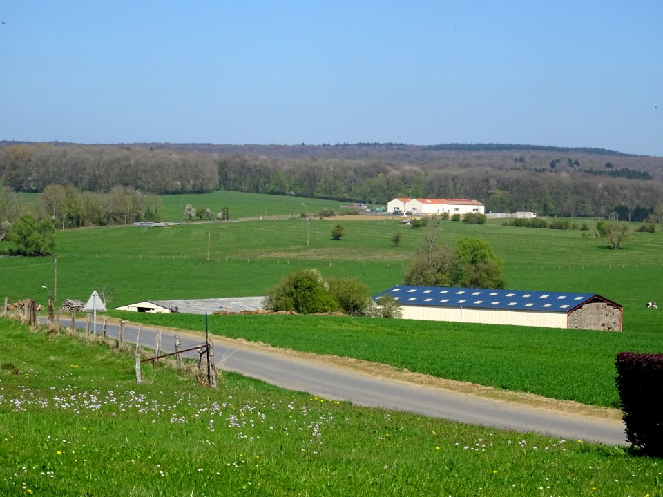 Depuis le Calvaire d'Illy, vue vers la campagne ardennaise… 