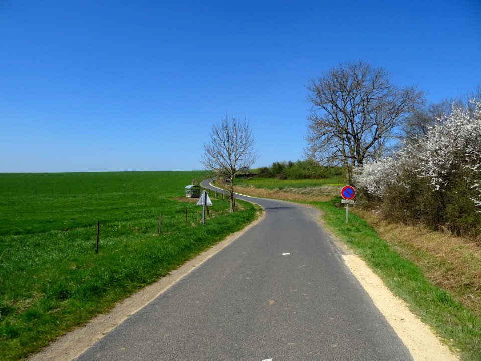 La D129 entre Illy et Fleigneux, Ardennes 