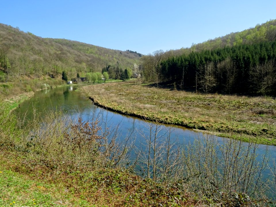 Un méandre de la Semois entre Bohen et Sorendal, Ardennes 