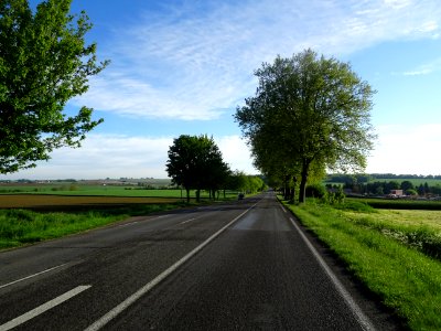 La D405 de Meaux à Varreddes, Seine-et-Marne 