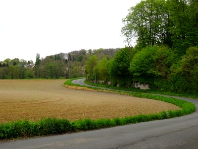 Lacets de la route avant d'arriver à Béthemont-la-Forêt, V… 