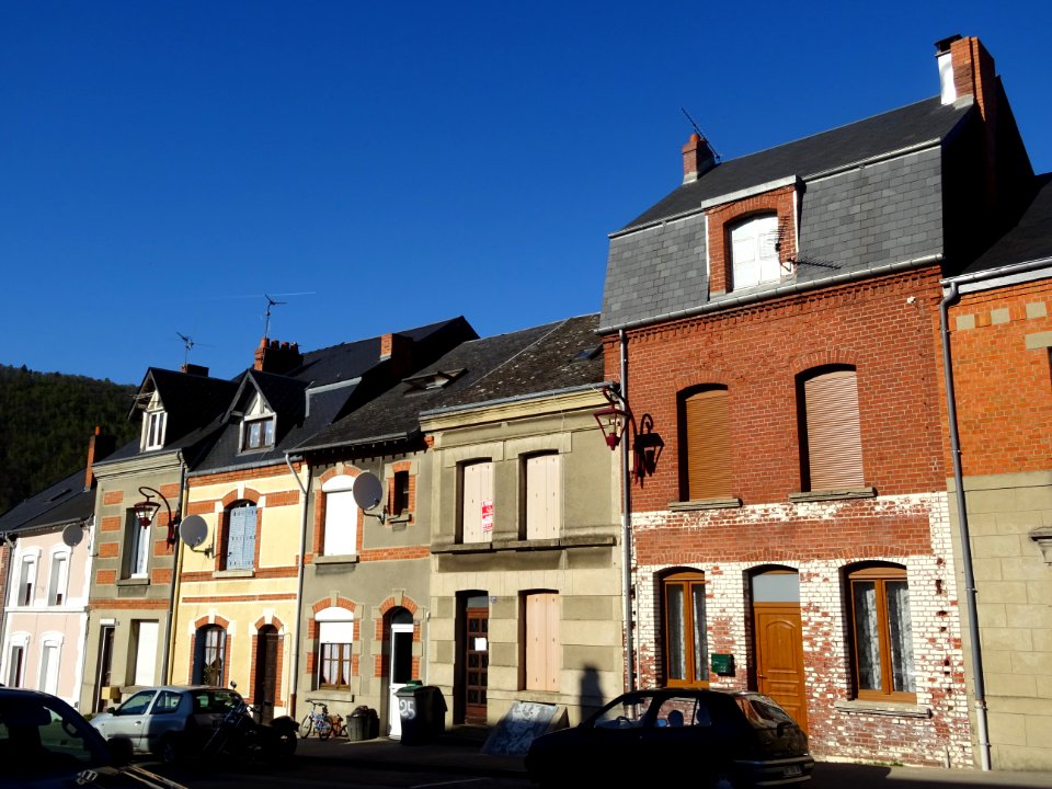 Façades et toitures, Haybes, Ardennes 