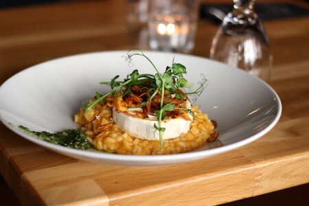 Food pumpkin goat's cheese
