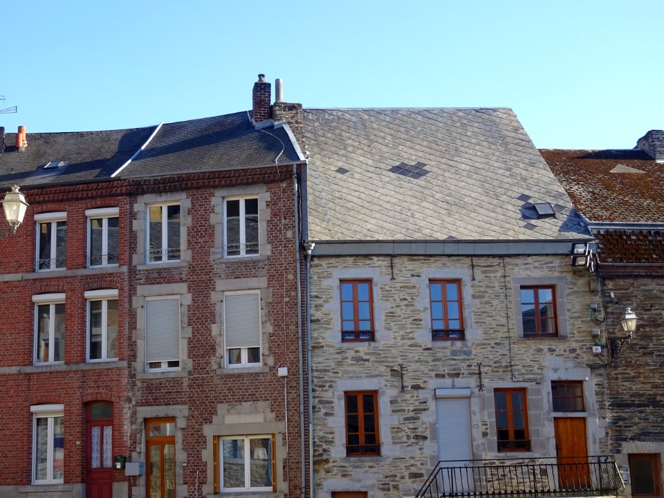 Façades et toitures, Fumay, Ardennes 