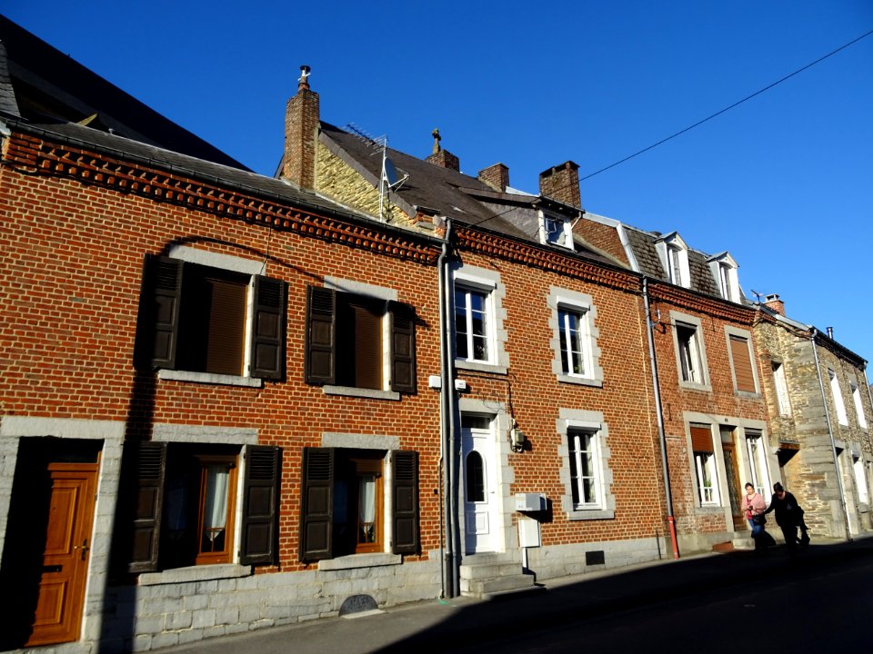 Maisons en briques, Fumay, Ardennes 