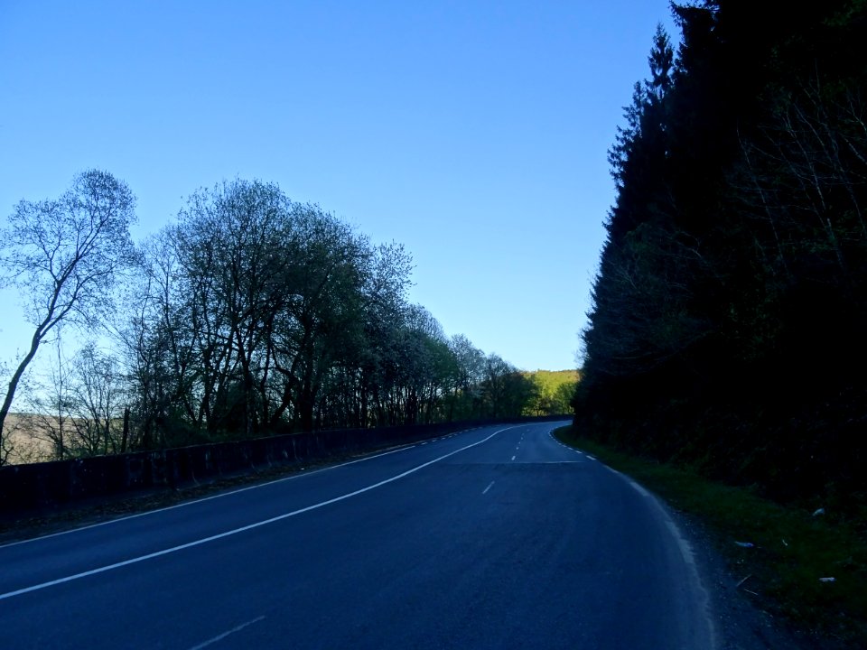 Dernière rude montée par la D988 dans le Bois des Marquisa… 