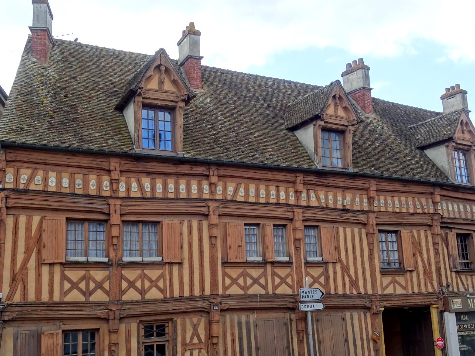 Maison à colombages, Houdan, Yvelines 