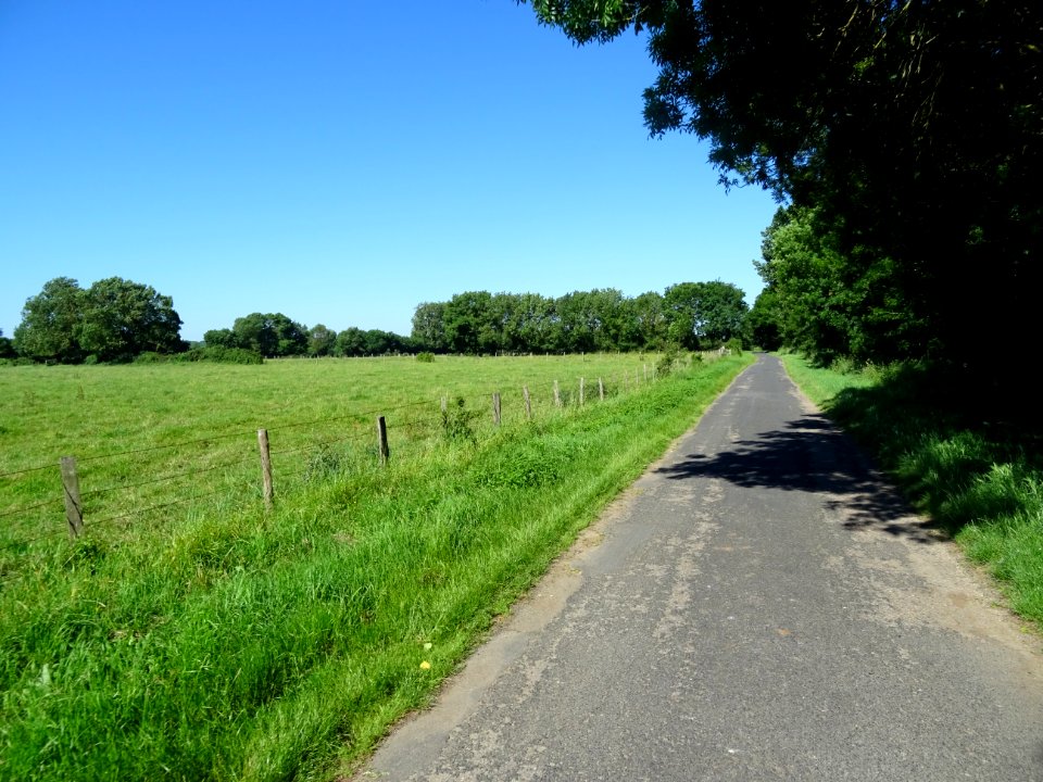 Petite route pour quitter Chinon, Indre-et-Loire 