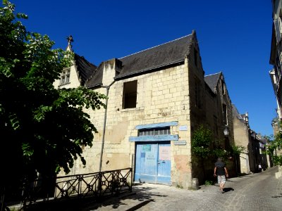 Maisons en tuffeau, rue Haute St-Maurice, Chinon, Indre-et… 