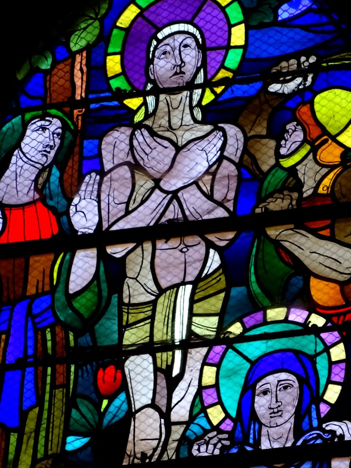 Vitrail, église Saint-Symphorien, Azay-le-Rideau, Indre-et… 
