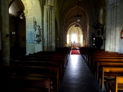 Nef, église Saint-Symphorien, Azay-le-Rideau, Indre-et-Loi… 