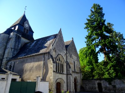 Façade à deux pignons, église Saint-Symphorien, Azay-le-Ri… 