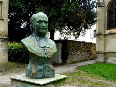 Statue en buste de l'Abbé JB Grimot, l'Isle-Adam, Val-d'Oi… 